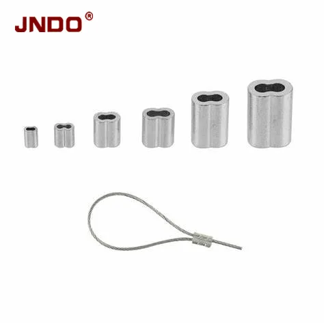 Hourglass Aluminium Oval Sleeves For Steel Wire Rope