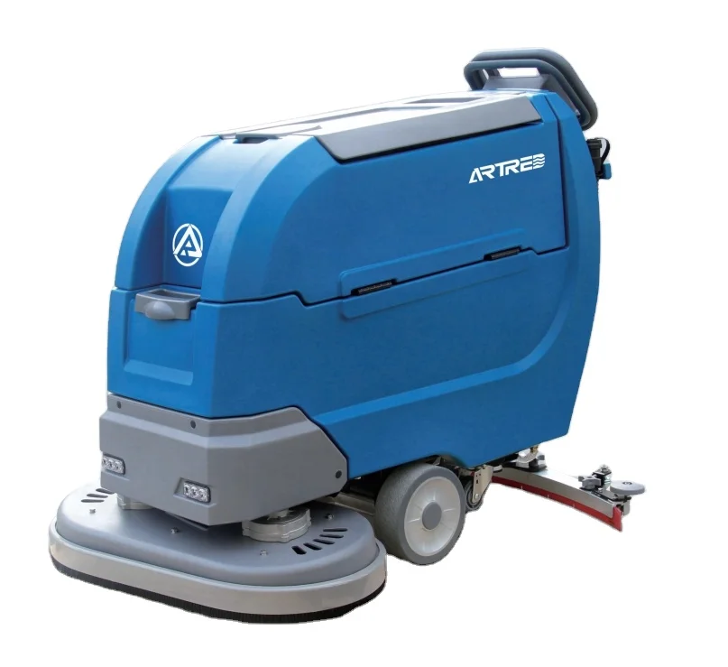 high efficiency heavy duty commercial electric walk behind tile floor scrubber cleaning machine