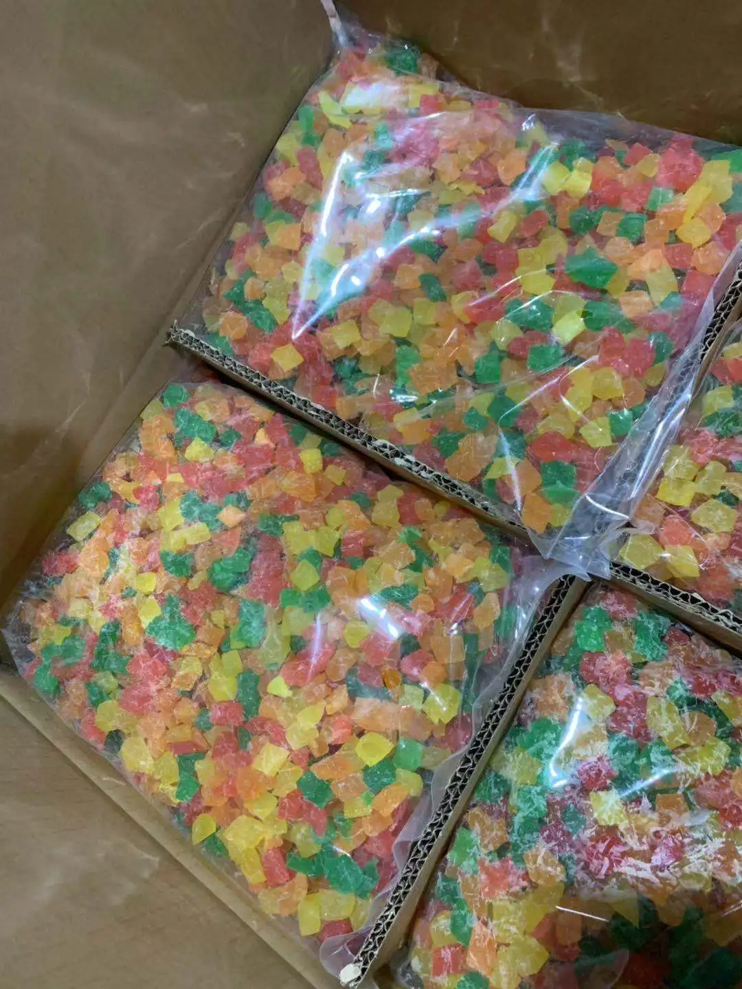 
Chinese papaya dried mixed color 8-10mm 