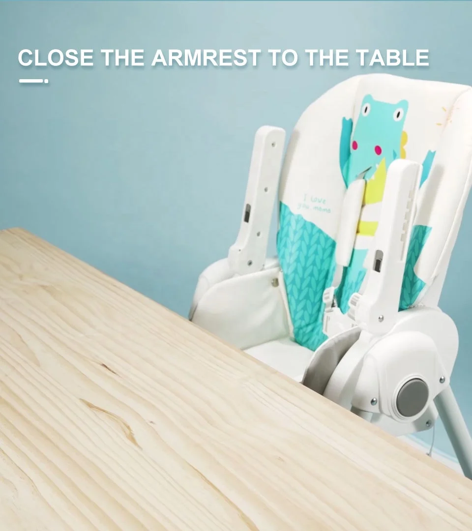 Многофункциональный высокий стул для кормления ребенка из ПП пластика + стальная трубка высокий стул для ребенка 6 месяцев + еды