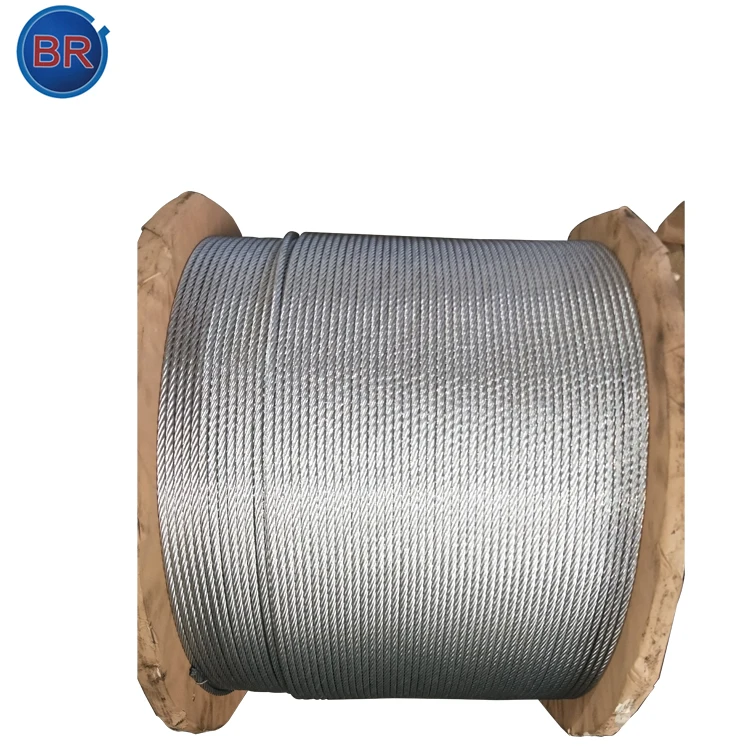 Factory Price Hot Dipped High Quality 6*19 Galvanized Steel Wire Rope 12mm 16mm For Rigging Rope