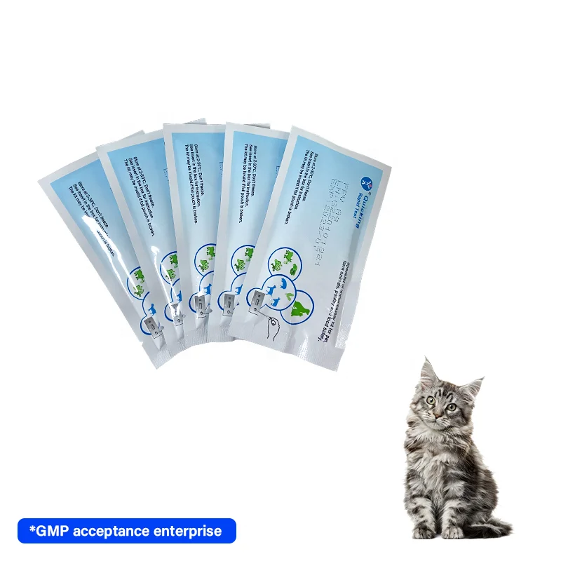 Pet Diagnostics Vet Rapid Test Feline Parvovirus Herpesvirus Calicivirus Antibody FPV FHV FCV Ab Test Kit