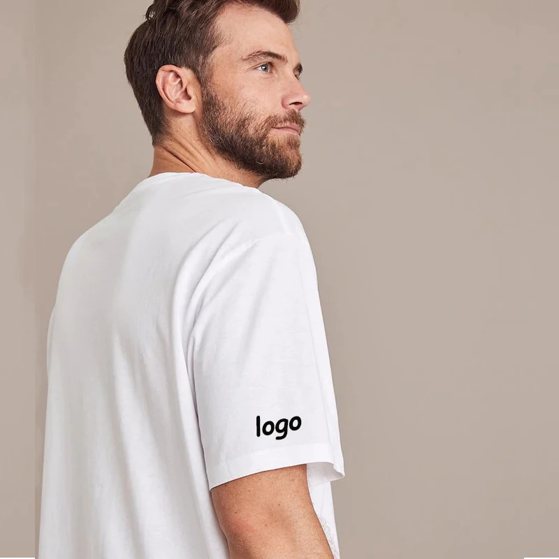 Wholesale Mens 100% cotton Blank Plain tshirt Custom High Quality unisex Black Vintage T-shirt