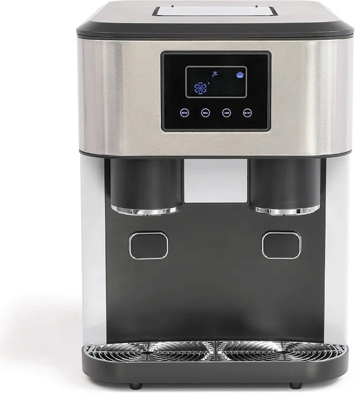 18kgs household LCD screen ice dispenser Lifestyle Portable Touch Ice Machine with Water Dispenser with crystal tips Crushed Ice
