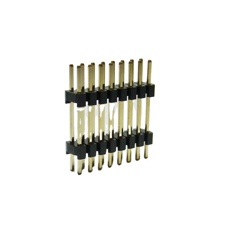 2.0 mm  0.079' pitch stacked high insulation male pin connector B2B ODM gold plated (1600223412196)