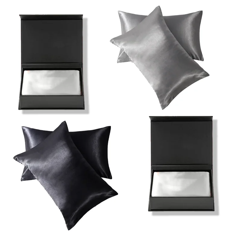 22MM silk pillow case to prevent wrinkles silk pillowcase new hyaluronic acid pillowcase zipper silk pillowcase