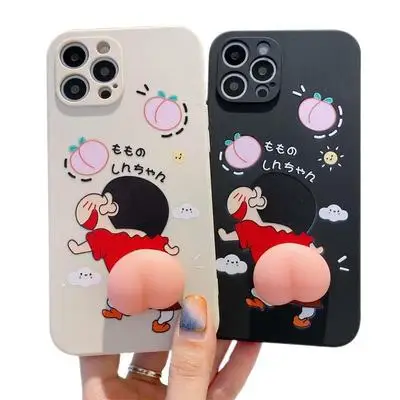 
 Горячая продажа милый Crayon Shin Chan мультфильмы брендовый дизайнерский чехол для мобильного телефона для Iphone 11 12 Pro Max силиконовые Милые чехлы для телефонов  