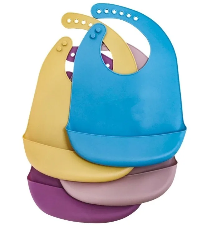 Baby eating bib waterproof bib children silicone super soft rice bag baby drool bag children dirty magic device