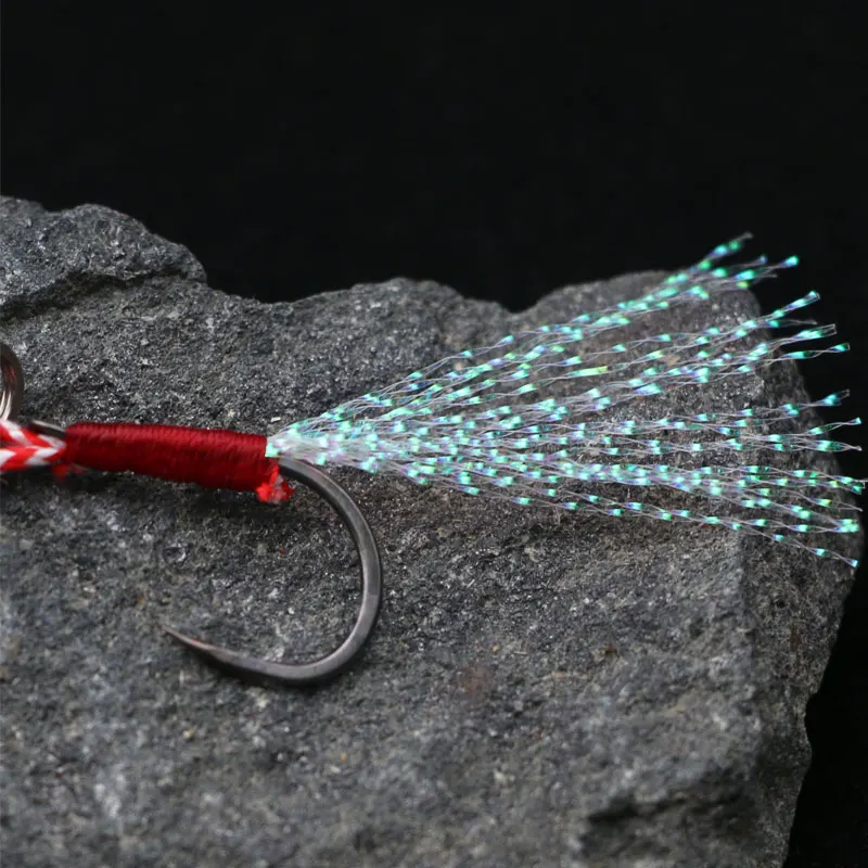 Hot Blue Knife 7g 10g 15g 18g 20g Fishing Bait Lure Slow Sinking Lead Slow Jigging Lure with Double Fishing Hook