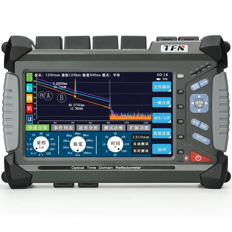 TFN F7-S4 SM 1310/1550 нм 45/43 дБ 240 км телекоммуникационный рефлектометр OTDR
