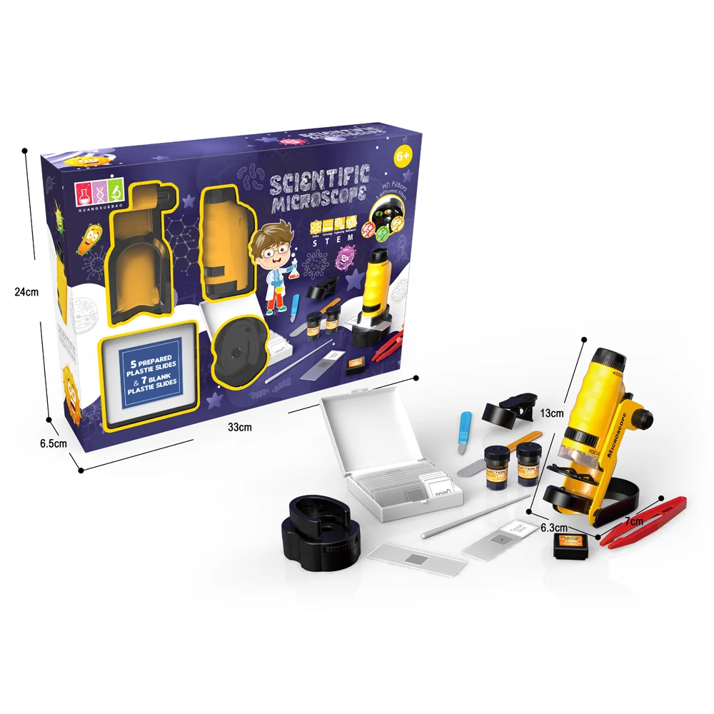 Мини Портативный Ручной микроскоп со съемной базой обучающая игрушка-микроскоп для детей 60x-120x