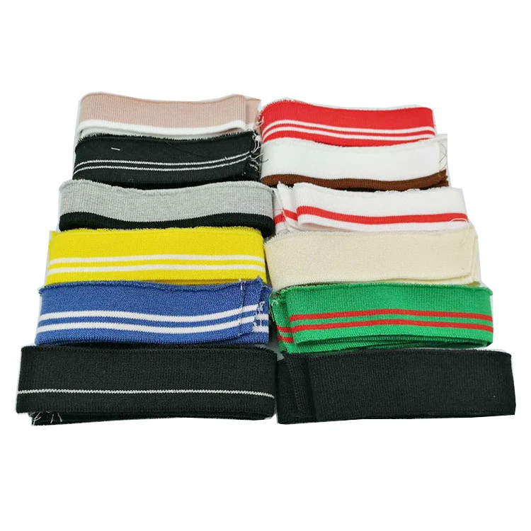 Direct sales elastic flat knitting machine collar clothing accessories knitted rib cuffs neckline rib hem fabric knitted fabric