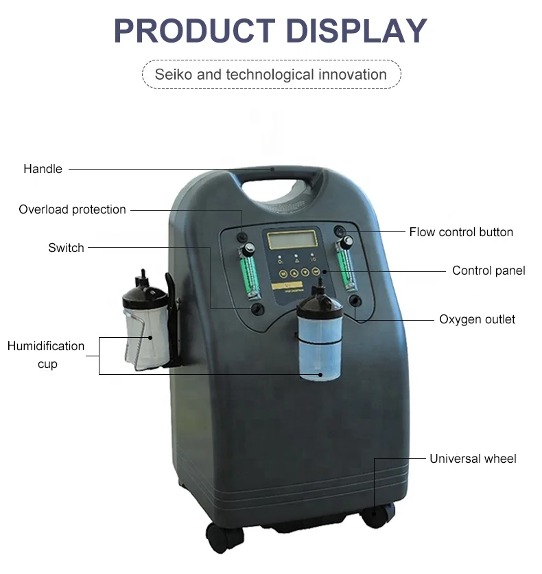 Canta dual flow oxygen concentrator medical grade oxygen device Recognized by the Ministry of Health of many countries