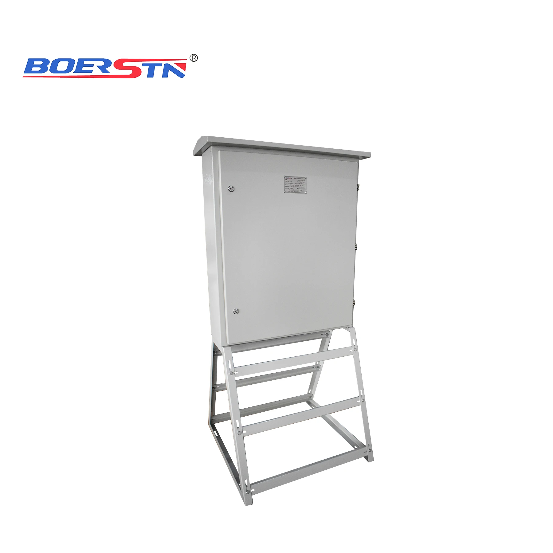 Outdoor Electric Main Distribution Panel Board With NEMA 3R Metal Enclosure and Stands
