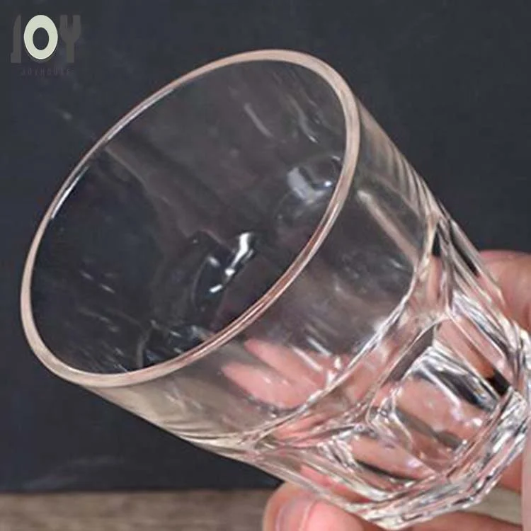 Acrylic PC plastic beer glasses transparent acrylic octagonal cups water glasses whiskey glasses wine bar PC cups wholesale