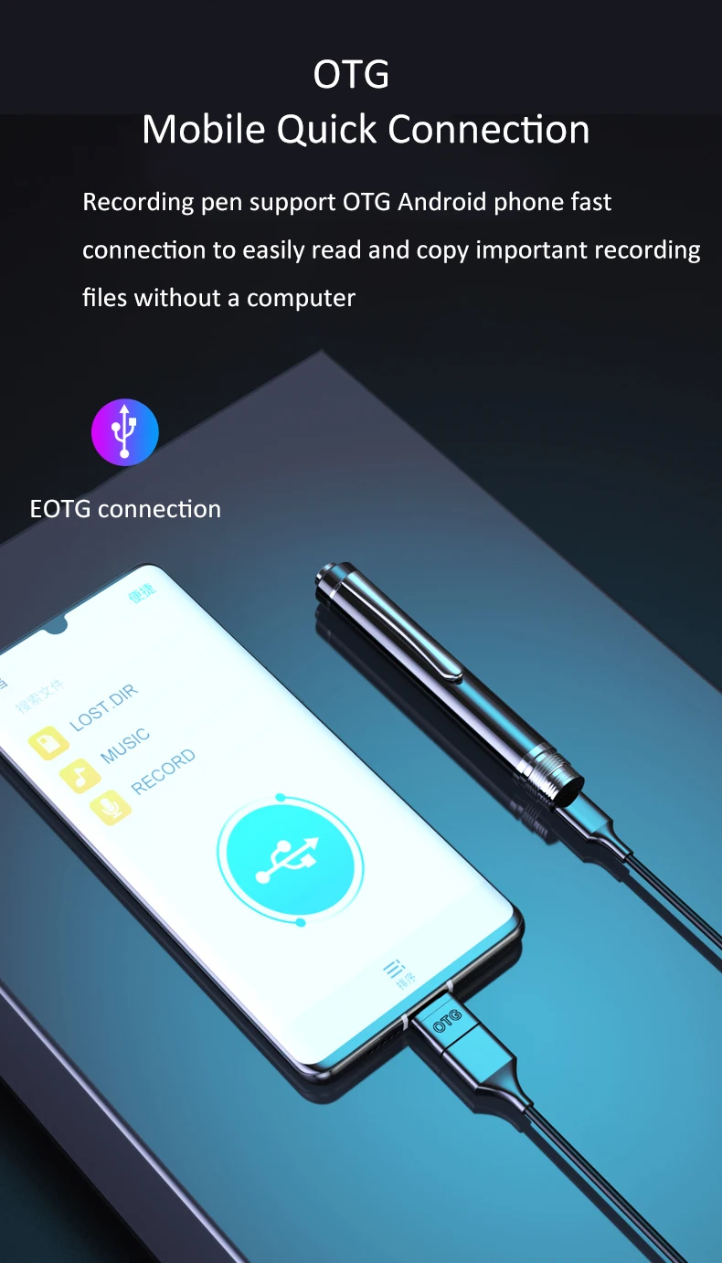 32G super large capacity voice control personal business voice recorder