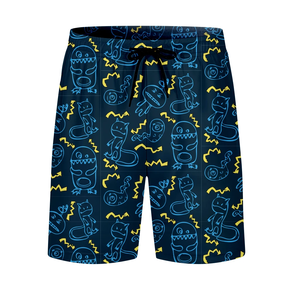 Дешевые оптовая продажа заводская цена большие размеры быстросохнущие мужские пляжные шорты из полиэстера повседневные свободные с цветочным принтом