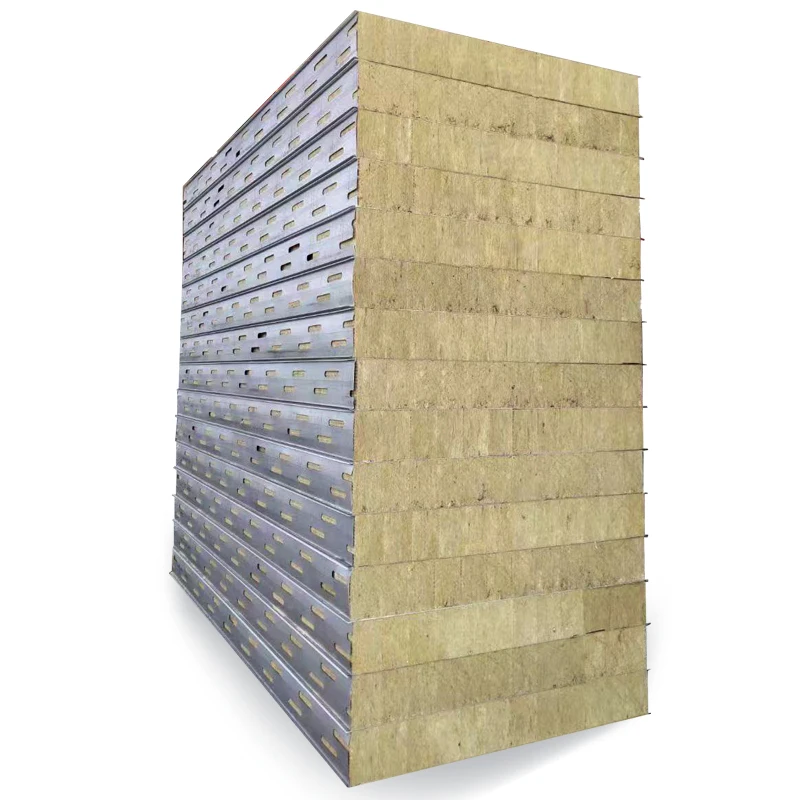 Wall Fire Proof Rock Wool Ceiling Roof Sandwich Panels