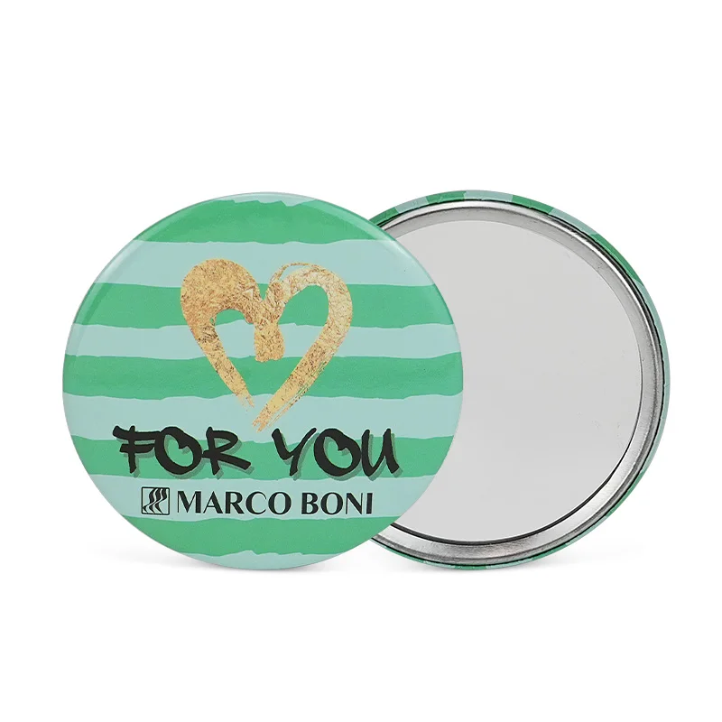 High Quality Style Small Beauty Tool Makeup Compact Mirrors Round Mini Pocket Mirror Mini Led Foldable Cosmetic Mirror