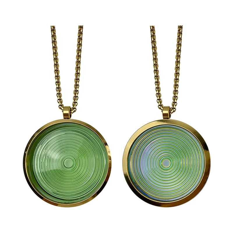OEM ODM Chi Pendant  with Negative High Ion 5000cc Bio Disc Nano Energy Pendant can laser logo on the bioglass