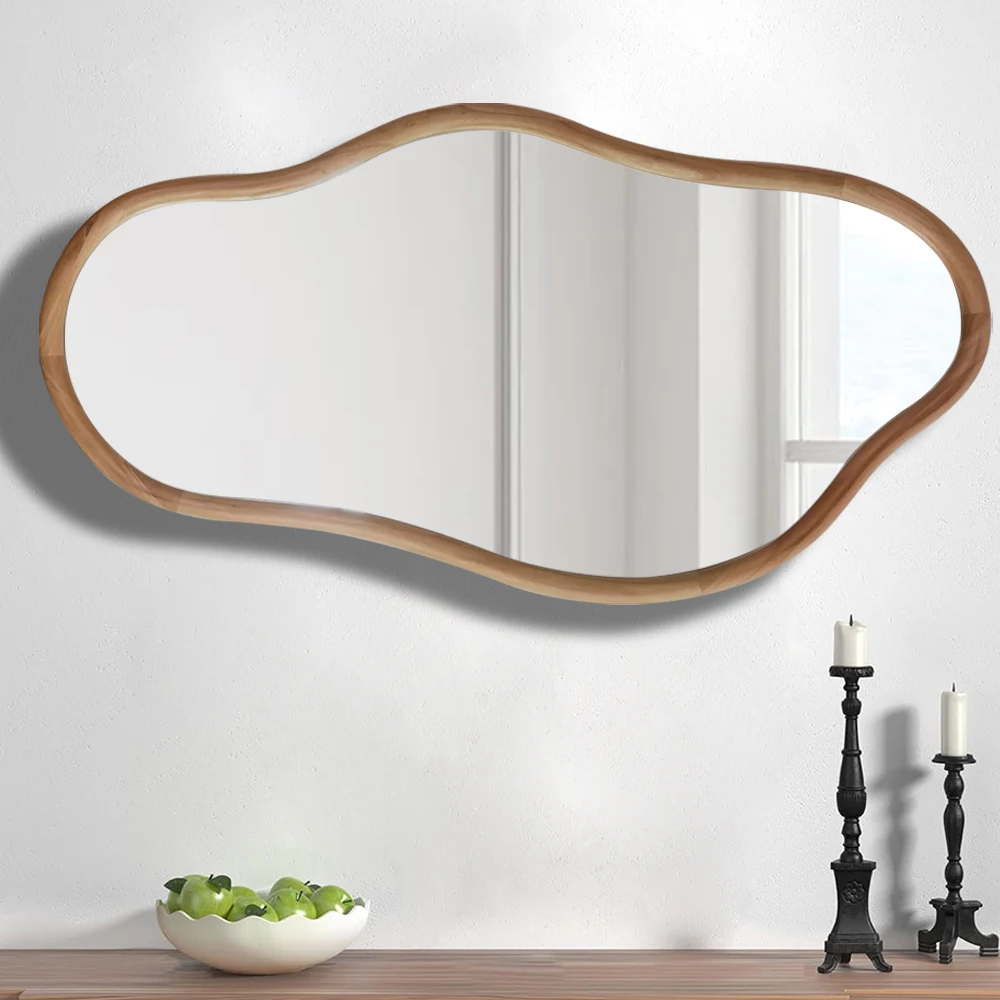 Modern New Irregular Shape Customized Hot Sale Hanging Wall Mirror Espejo Spiegel Wall Mounted Livingroom Hallway Mirror