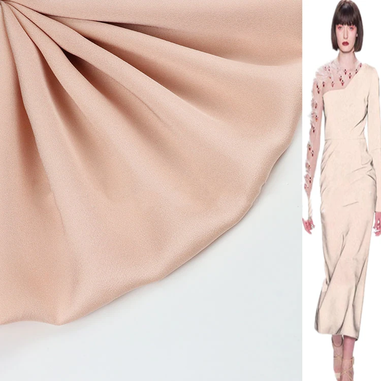 
Factory Made 65%Acetate 35%Rayon 150GSM Readystock Acetate Satin Fabric For Party Dress Blouse Nightwear 