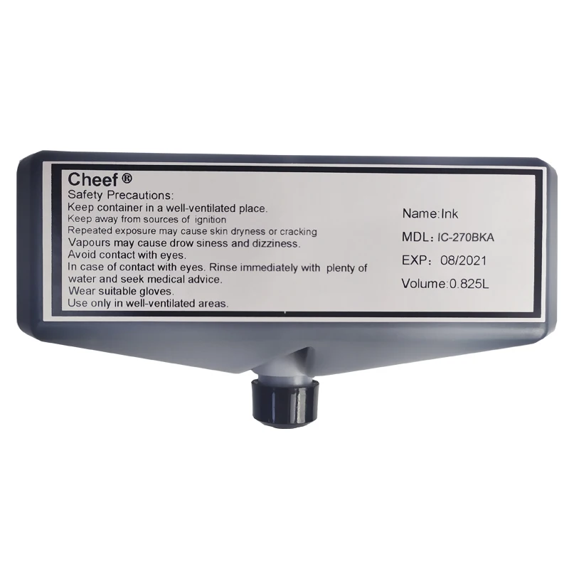 Fast dry ink IC-270BKA industry inks on glass for Domino