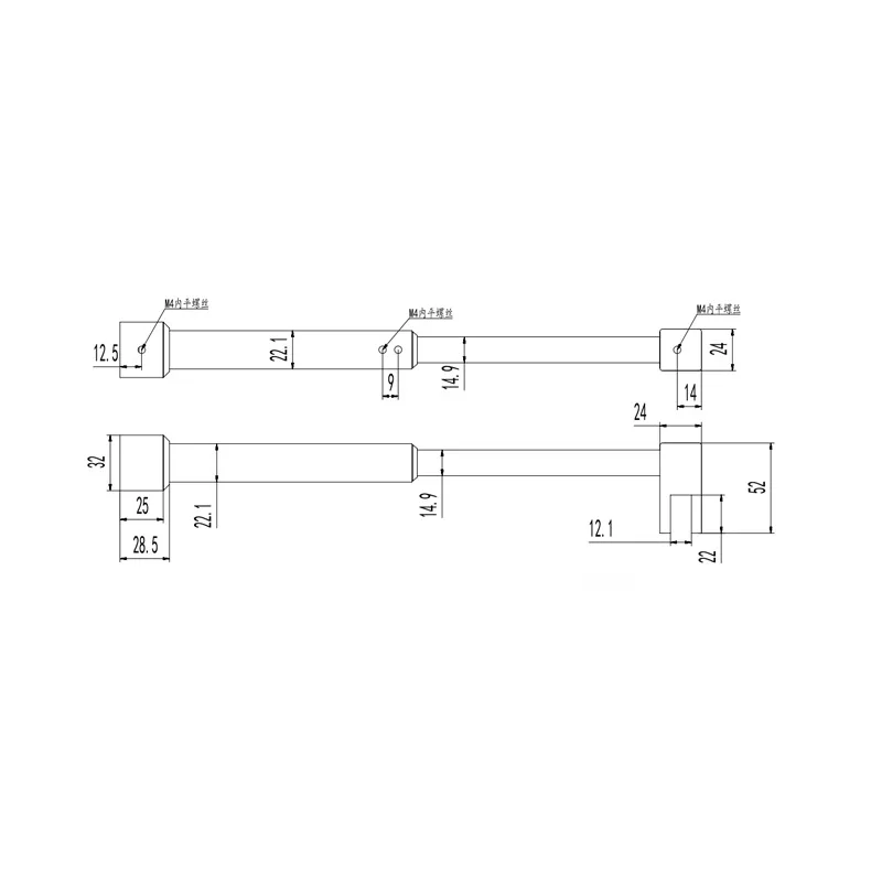 304 Stainless Steel Tie Bar C-90 Wholesale Good Quality Glass Shower Room Hardware Rod 700-1200mm Adjustable Range