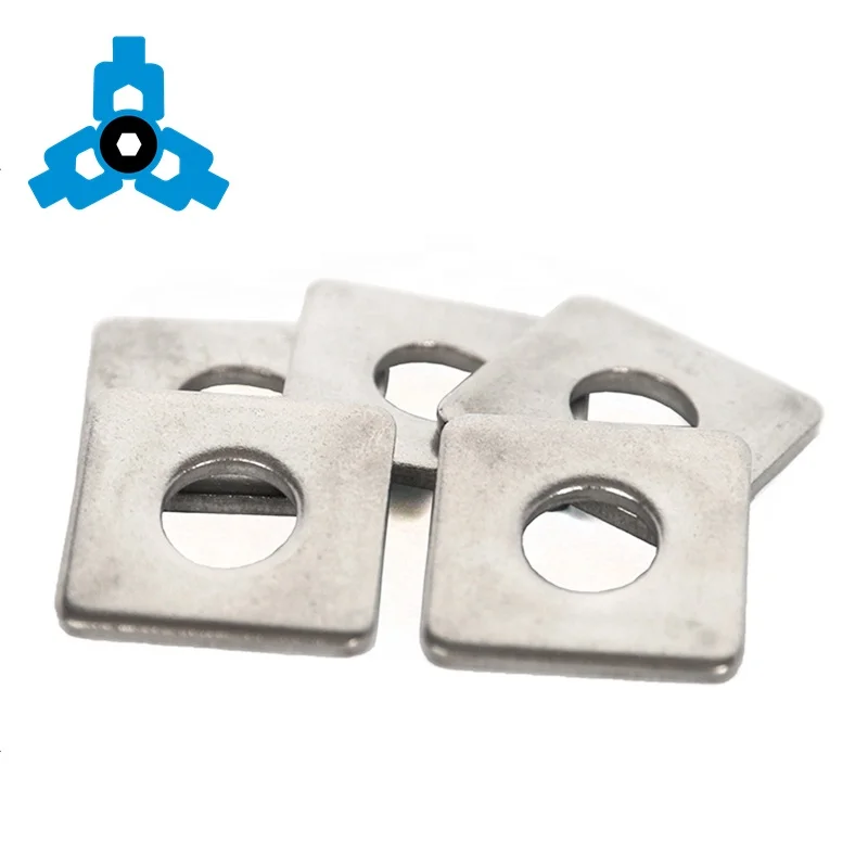 DIN436 Threaded Square Hole Flat Washers 304 Stainless Steel OEM Stock Support