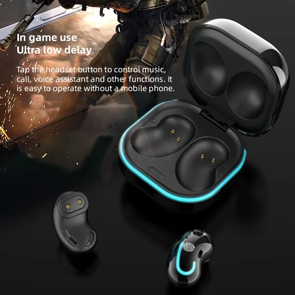 Waterproof Gaming earbuds Breathing Light Touch Control In-ear Headset Auriculares TWS Earphones 5.1 wireless mini bt headphones