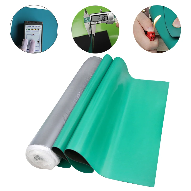 Esd mat rubber antistatic roll heat resistant anti-static radio pad 5 mm anti static floor table esd mat