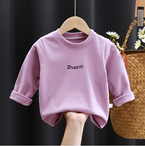 Baby clothing warm T-shirt for spring and autumn suitable for children under 8 years old