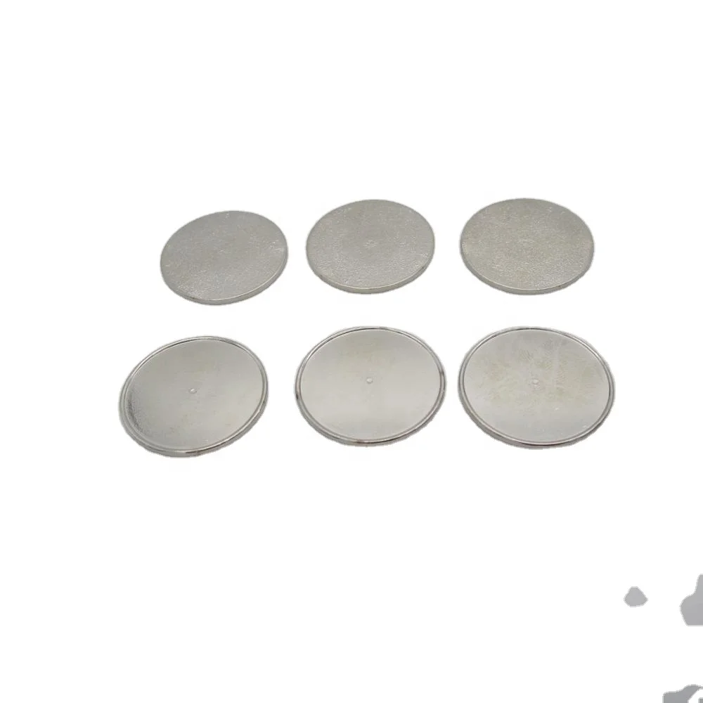 universal 25mm blank silver metal golf ball marker with wall fit for golf divot tool and cap clip