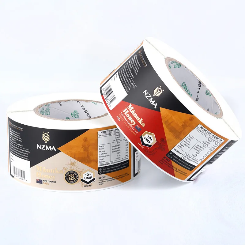 Roll Colorful Printed Cheap Waterproof Self Adhesive Medical Products  Packaging Bottle Label Stickers