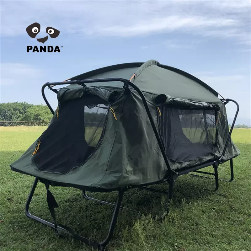 Bestselling Selling Outdoor Off Ground Sunscreen Camping Fishing Portable Tent Bed Folding Camping Tent With Bed