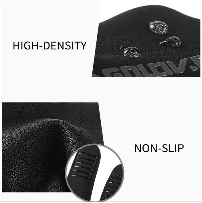 
Winter Waterproof Gloves Touch Screen Anti-Slip Zipper Gloves Men Women cycling Warm Fluff Comfortable Gloves 