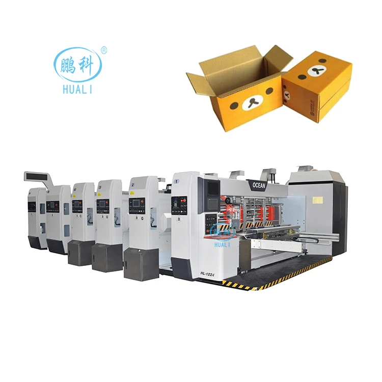 Corrugated box machine cardboard printing slotting die cutting machine