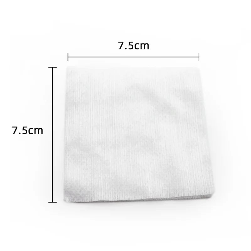 Medical Plain Non-Woven Viscose/Polyester fabric Non Sterile Swabs - 7.5 x 7.5cm 4 Ply x 100