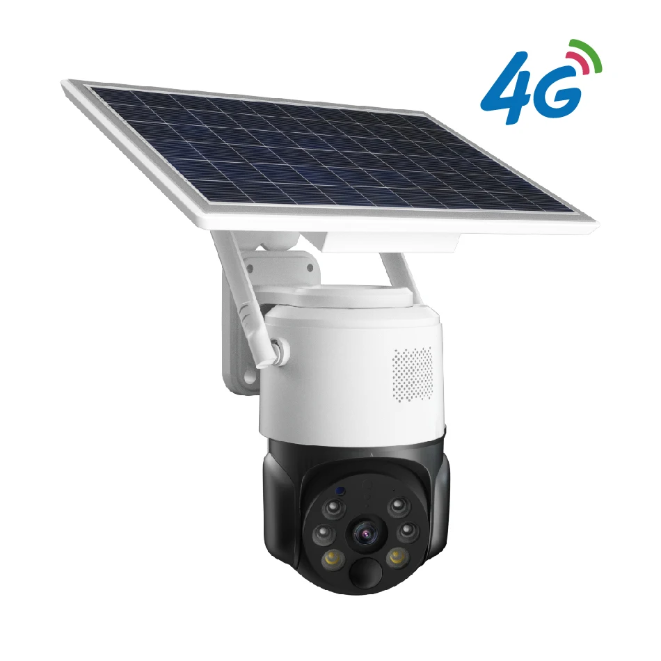 4G Outdoor Solar Security Camera 2MP WiFi 4G Camera Solar Panel Rechargeable Battery Bullet PIR Motion Alarm Two Way Audio