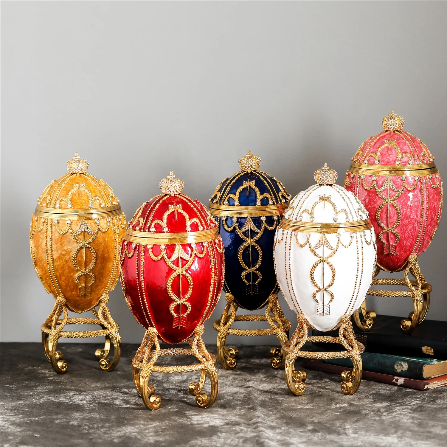 QIFU new products large faberge egg for home decoration