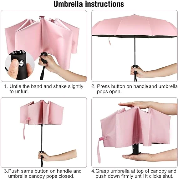 3 folding Umbrella 210T Polyester with ABS plastic handle 9cm auto open umbrella waterproof custom logo umbrella