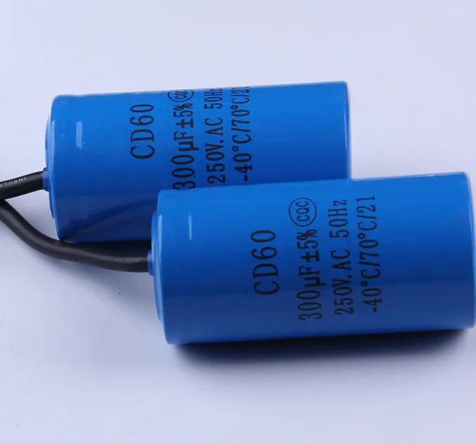 Заводская цена CD60 Мотор Пусковой конденсатор 250vac 300uf