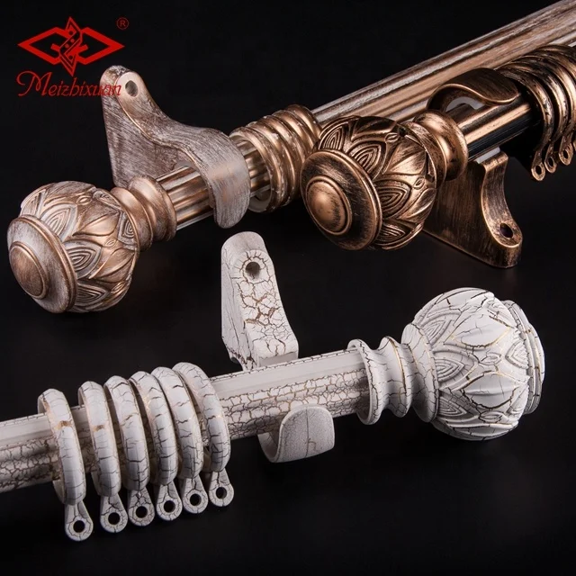 Curtain Rod Set Aluminium Roman Curtain Shade Rail Aluminium Curtain Rail For Classical Home Decoration
