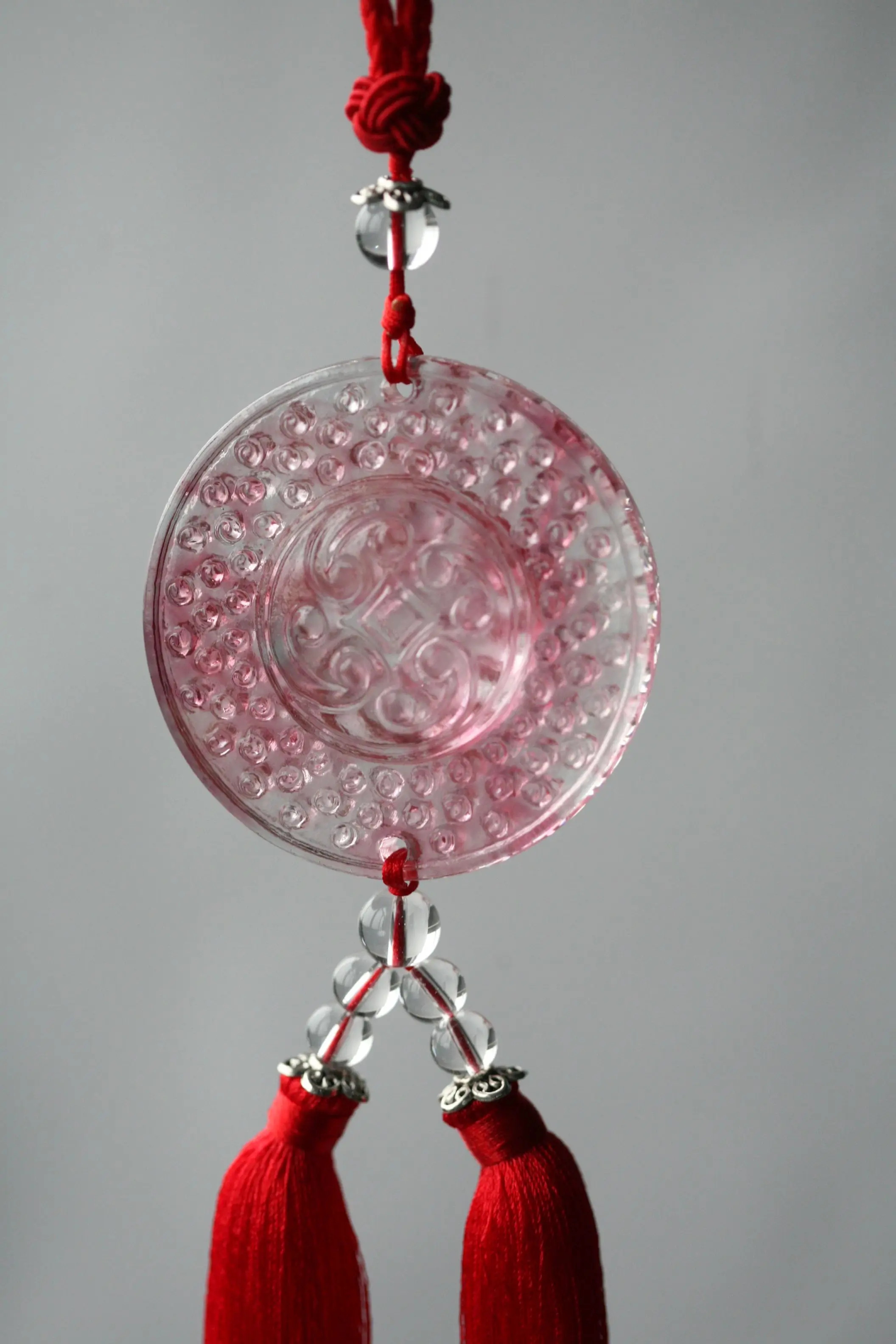 Custom Crystal Glass Car Pendants Chinese Car Decoration for Hanging Pendants