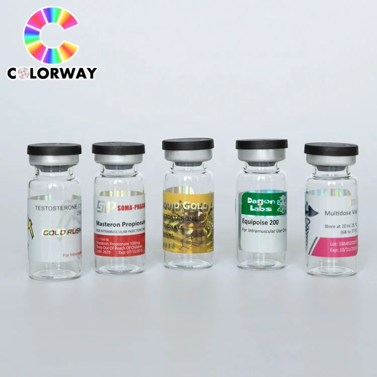 Custom medical packaging 10ml vial hologram label maker