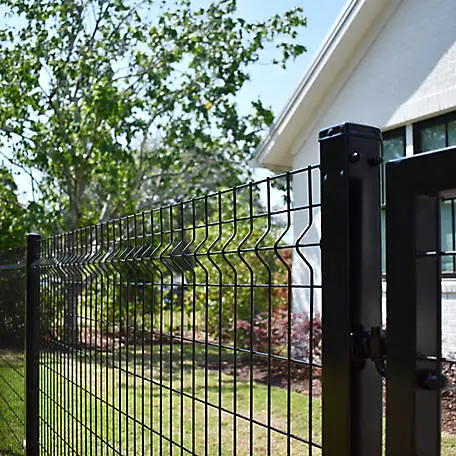 Home Outdoor Decorative 3D Curved Welded Wire Mesh Garden Fence For Fence Panel