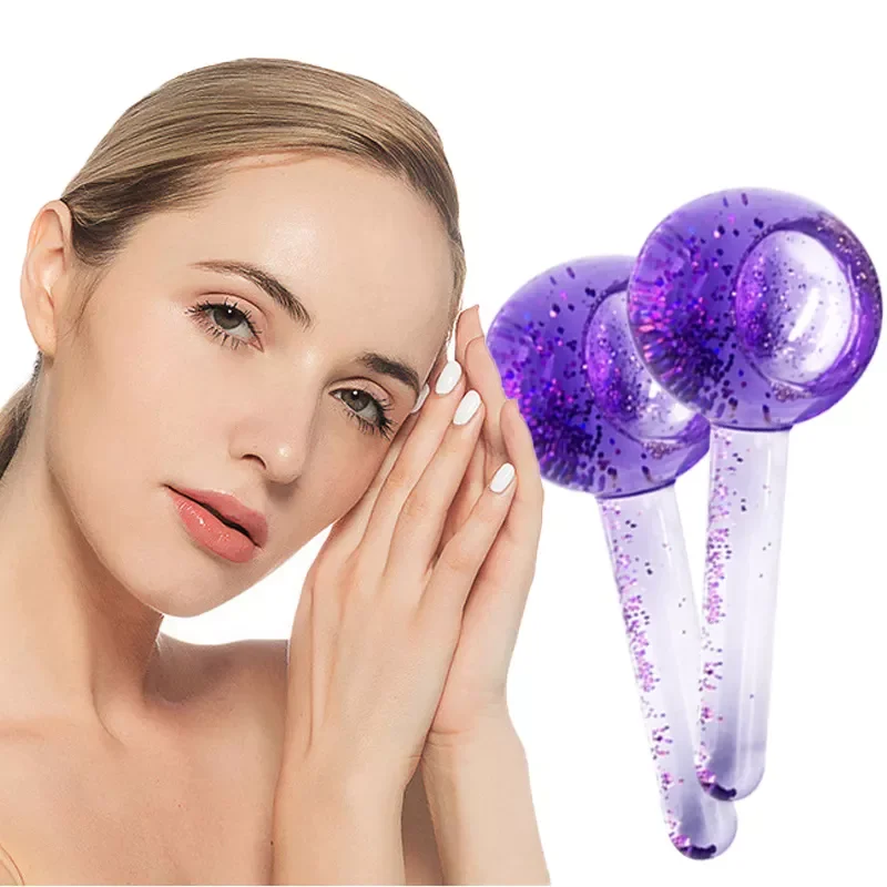 2022 Wholesale Skin Care Tool Skin Cooling Ice Globes for Face & Eye Puffiness Relief Facial Roller Massage Ball