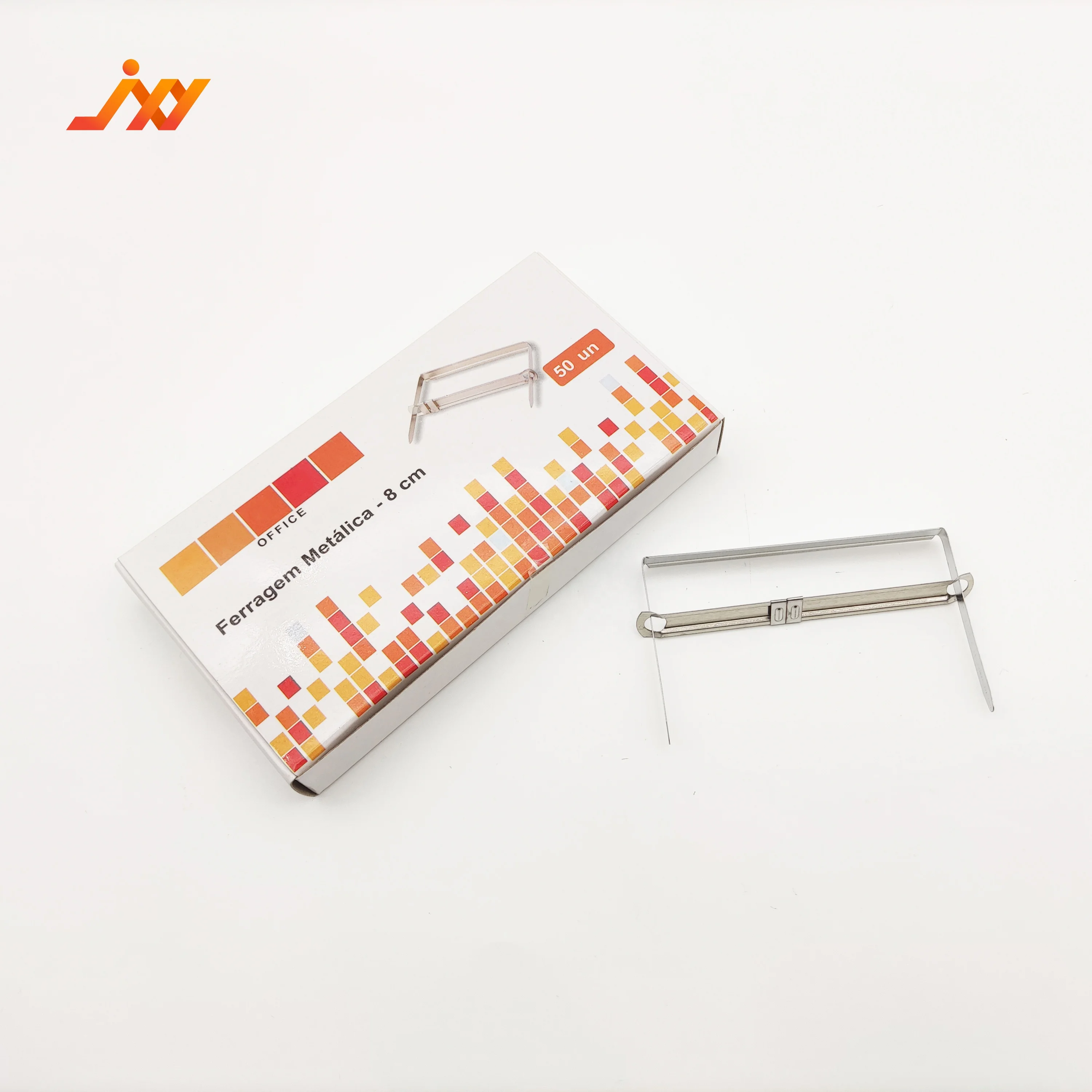 Metal Fastener Straight Strip And Compressor 8cm Binder Clip Silver Metal Paper File Folder Fastener clip