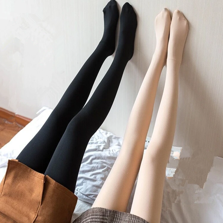 
Hot Classic Ladies Black Thermal Thick Winter Fleece Lined Tights For Women 