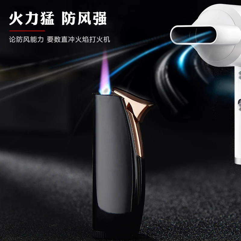 Hot selling windphoof jet flame refillable gas lighters promotion cigar lighter